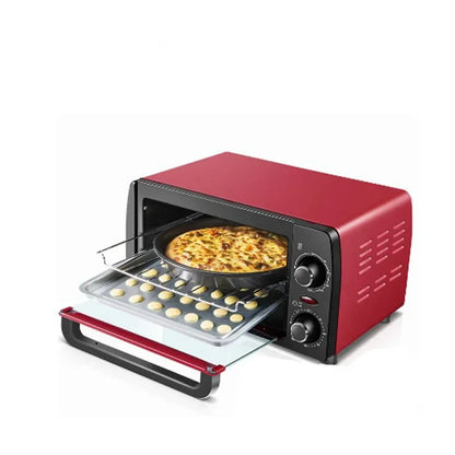 12L Automatic Mini Electric Oven 220V 1050W Household Pizza Oven Meat Grill Bread Baking Machine Kitchen Appliances