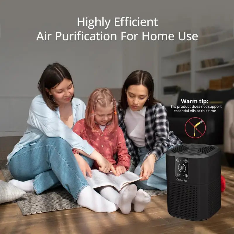 Cobectal PureSerene HEPA Air Purifier Kit (2-Pack), Medical Grade Filtration with H13 True HEPA Filter, Indoor Air Purifier