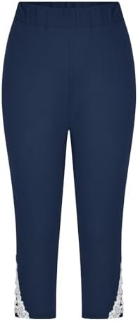 Girls Summer Capri Leggings with Elastic Waist