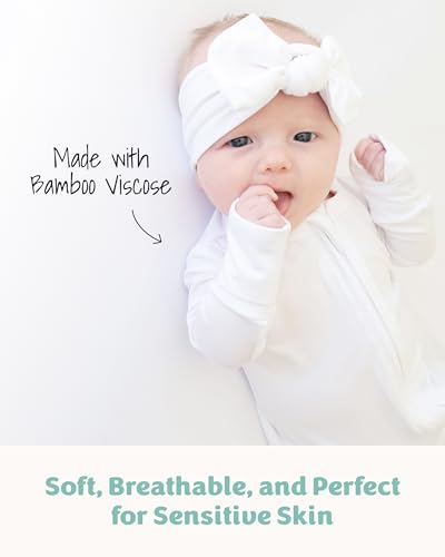 Caden Lane Zippered Baby Footie Pajamas Elevate diaper time and beyond