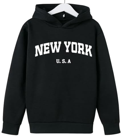 Long Sleeve Casual Redeemed Letter Printed Hoodie for Kids