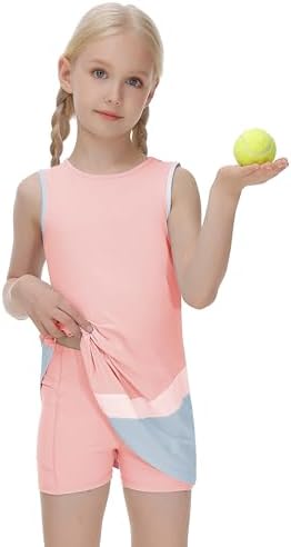 JACK SMITH Cute lexible Youth Girls Tennis Outfit for Active Fun