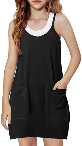 Arshiner Girls Casual Summer Dress with Shorts