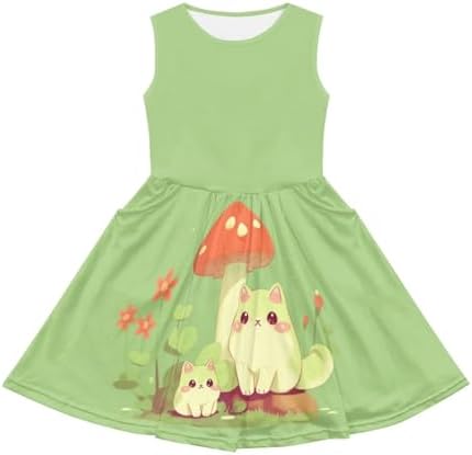 Girls Summer Midi Dress with Pockets