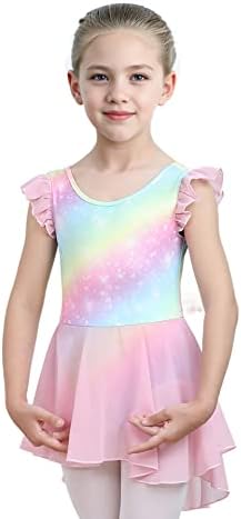 Classical Ruffle Sleeve Tutu Dress for Girls