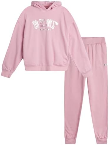 DKNY Girls Fleece Set Cozy Comfortable Outfit for Kids