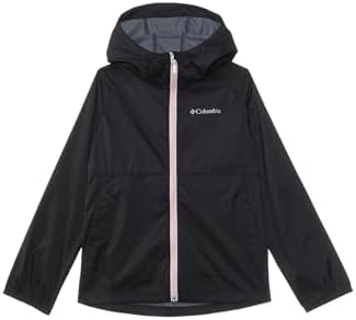 Columbia Youth Girls Switchback II Rain Jacket Black Large - Waterproof Tactile Protective