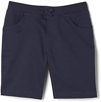 French Toast Girls Stretch Tie Front Twill Shorts