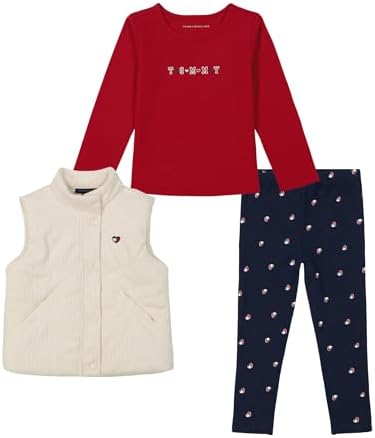 Tommy Hilfiger Puff Vest Pants Set for Girls