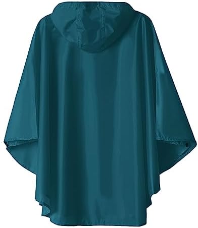 SaphiRose LightweightKids Rain Poncho Jacket - Waterproof and Easy to Wear