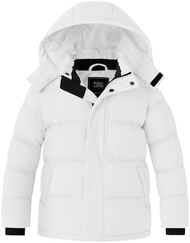 ZShow Girls Winter Coats Waterproof Hooded Puffer Jacket