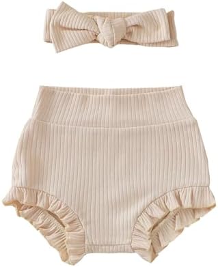 Cute Ruffle Bloomer Shorts Set for Baby Girls