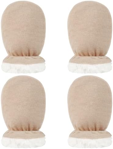 Hicdaw 2 Pairs Baby Mittens Soft Warm and Stylish for Newborns
