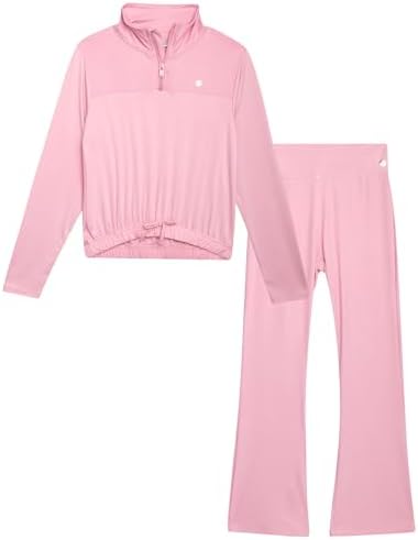RBX Girls Activate Set Cozy Hoodie Trendy Leggings for Fitness