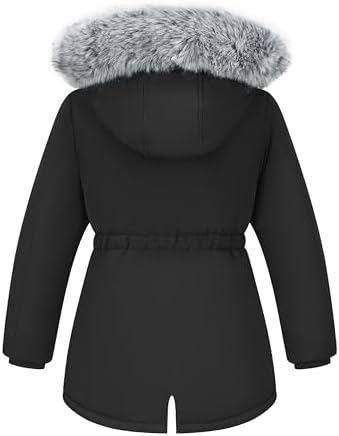 WULFUL Parka Jacket for Girls Waterproof Warm Windproof