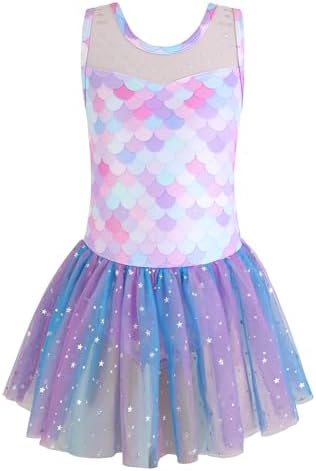 Sparklingle Ballet Leotard with Tutu for Girls