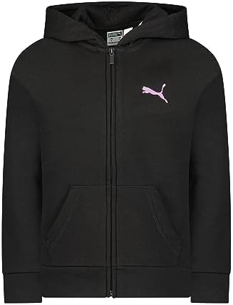PUMA Girls Core Logo Zip Up Hoodie comfy stylish