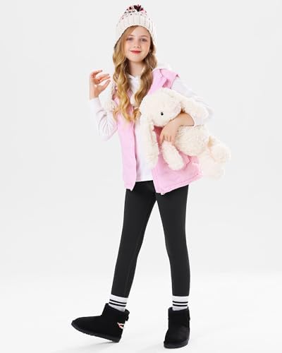 Stelle Girls Fleece Lined Leggings Youth High WaistWarm Winter Athletic Yoga Pants