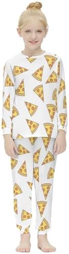MEIKKO Girls Pajama Set Thermal Sleepwear
