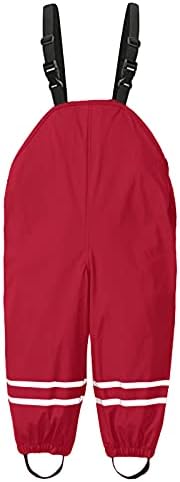 Waterproof Rain Bib Overalls for Kids Toddler Reflective