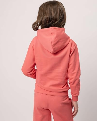 Real Essentials 3-Pack Girls Soft-Brushed Fleece Pullover Hoodie with Kangaroo Pocket