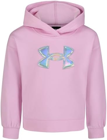Under Armour Rival Applique Hoodie for Girls 6X Stellar Pink