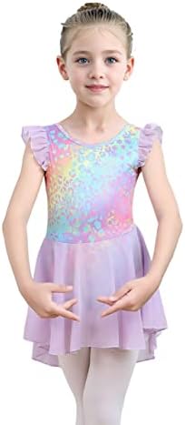 Classical Ruffle Sleeve Tutu Dress for Girls