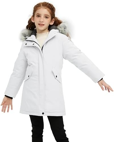 Winter Coat for Girls Warm Windproof Waterproof Outdoor Activity