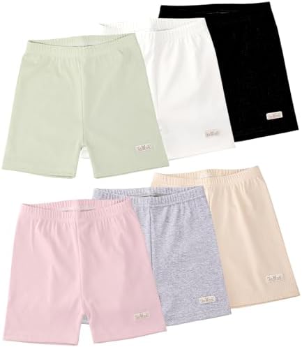 Chicduo 6-Piece Bike Cartwheel Dance Shorts for Girls