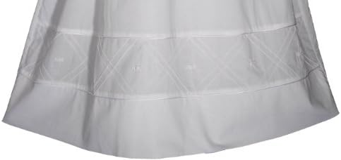 Elegant 34-inch Heirloom Christening Gown for Baby Girls