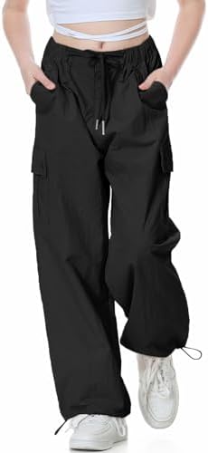 Y2K Parachute Jogger Pants for Girls