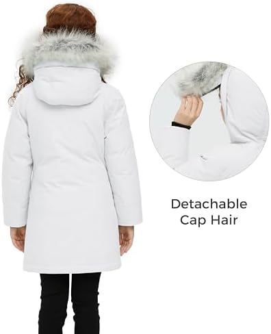 Winter Coat for Girls Warm Windproof Waterproof Outdoor Activity