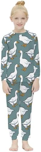 Girls Pajama Set - Soft Trendy Thermal Set for Daily Use