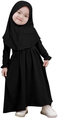 Sleek hijab dress for Toddler girls - Modest Ramadan outfit
