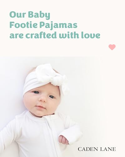 Caden Lane Zippered Baby Footie Pajamas Elevate diaper time and beyond