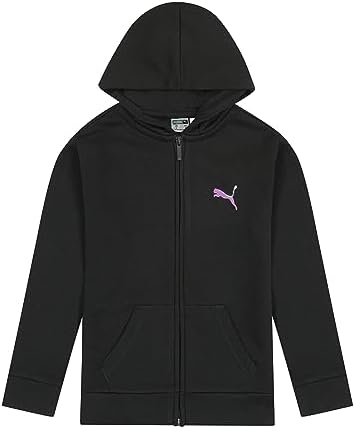 PUMA Girls Core Logo Zip Up Hoodie comfy stylish