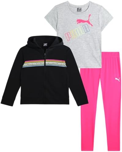 PUMA Girls 3-Piece Active Fleece Set