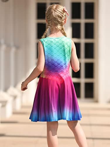 Funnycokid Mermaid Dress Adorable Summer Outfit