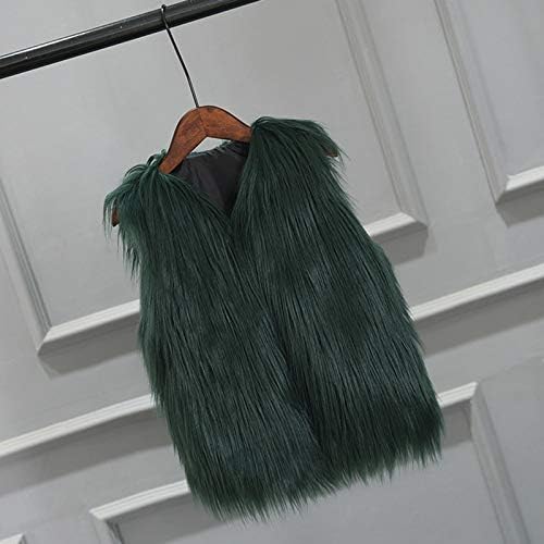 Moongker Toddler Girls Winter Faux Fur Vest