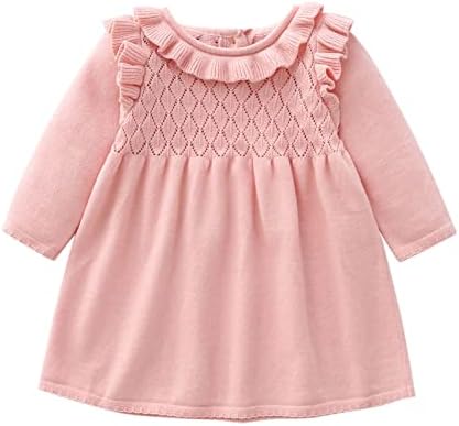 Girls Ruffle Sweater Dress Toddler