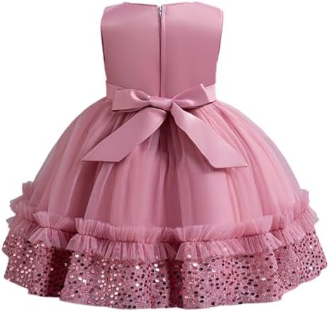Beessbest Princess Dress for Toddler Girls Sequins Tulle Wedding Party Bridal Occasion