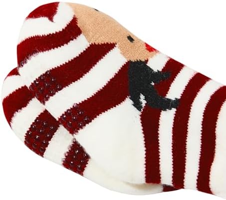 Zando Kids Fuzzy Socks with Grips - Cozy Winter Warmers for Toddlers Kids