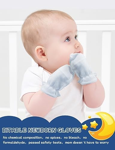 ZURLEFY Cute Baby mittens newborn no scratch gloves
