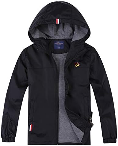 Jingle Bongala Boys Girls Lightweight Breathable Raincoat Waterproof Hooded Rain Jacket Windbreaker