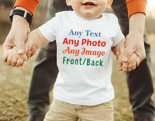 Voila Print Personalized Baby Bodysuit with Custom Text and Photo