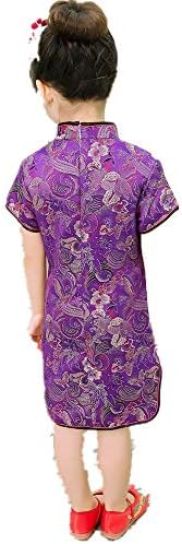 Violet Baby Girl Qipao Dress for Special Occasions