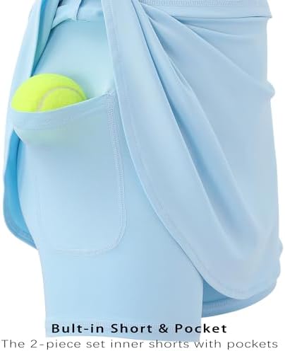 LionJIE Kids Girls Tennis Golf Dress Outfit