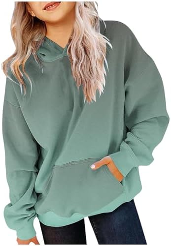 Cute Trendy Preppy Gradient Over-sized Ganymides