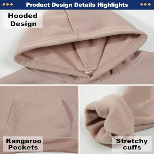 Youth Pullover Hoodie Boys Girls Cotton Polyester 2-12 Years