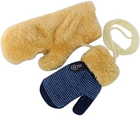 ORVINNER Winter Sherpa Lined Mittens for Babies